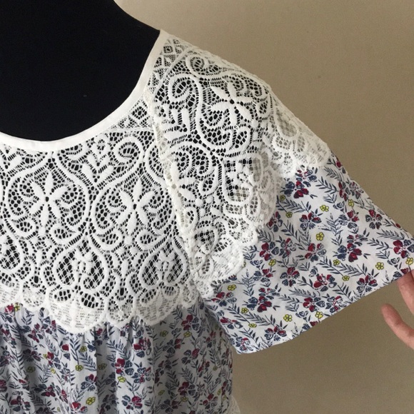 Anthropologie {Blue Tassel} Lace Blouse - Picture 3 of 8